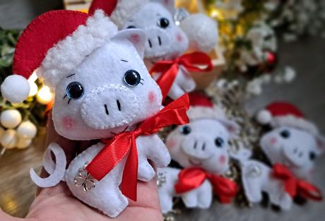 Vianočná ozdoba prasiatko,