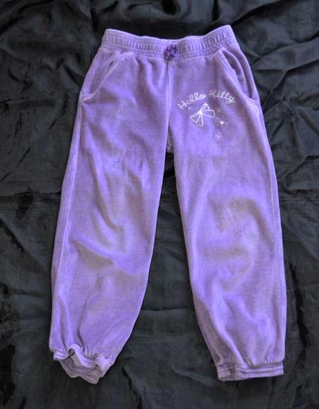 Velúrové tepláky hello kitty, sanrio,116