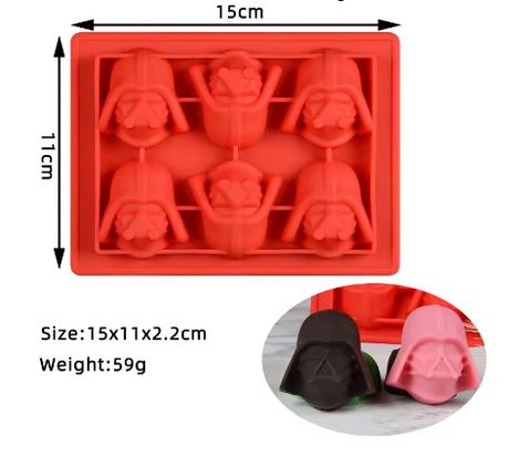 Silikónové formy star wars 3ks, 