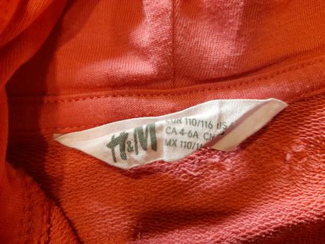 Tenšia mikinka, h&m,110