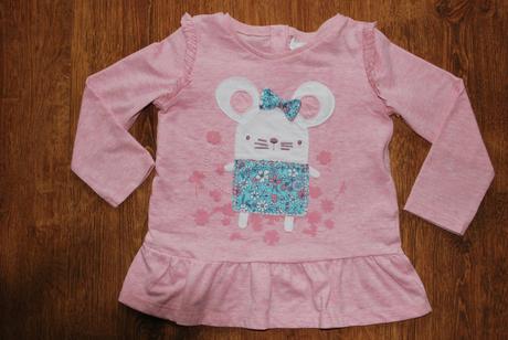 Sukničkové tričko s myškou, f&f,86