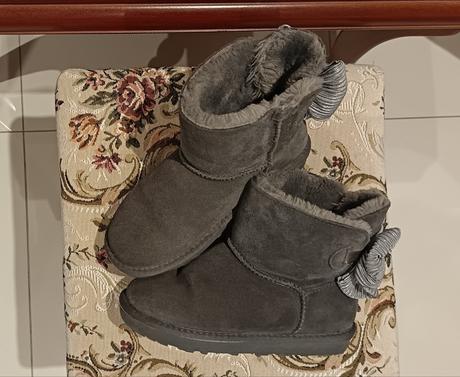 Kožené teplučké čižmičky na štýl ugg, 34