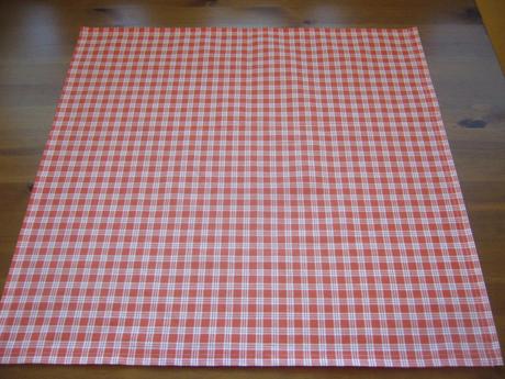 Obrus 50x50 cm oranž kocka,