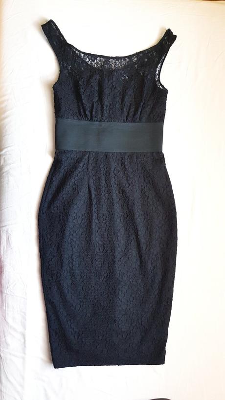 Asos krajkové midi bardot šaty, s