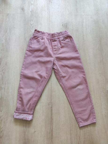 Krasne rifle joggerky, h&m,110