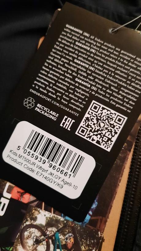 Mt500 endura detska nepremokava bunda 9-10r., 134