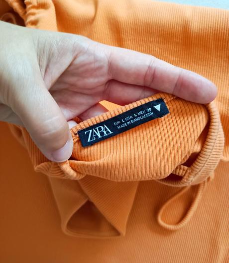 Rebrované elastické šaty zara, zara,l