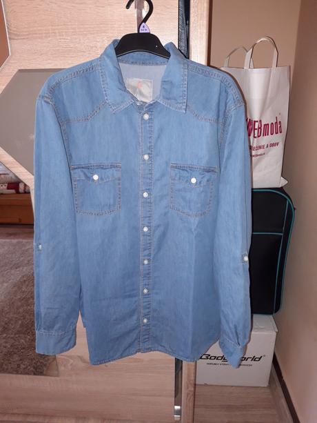 Košeľa riflova originál, m