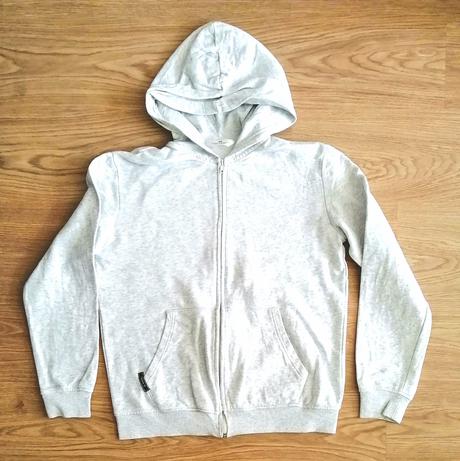 Svetlosivá chlapčenská mikina, h&m, veľ. 158/164, h&m,164