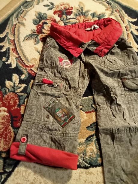 Nohavice podšité úpletom, rebel,98