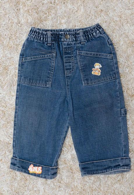 2 x pohodlné rifličky, h&m,86