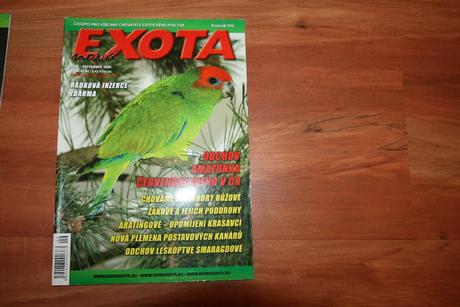 Chovatelská časopis exota , papagaje,