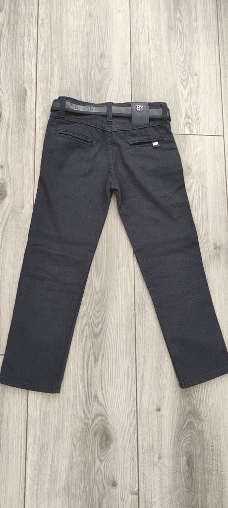 Príležitostné nohavice značky by-kids, 128