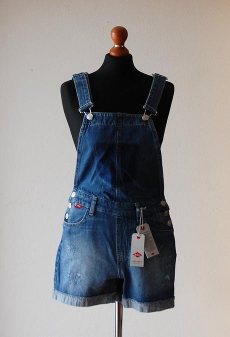 Štýlové džínsové kraťasy na traky, lee cooper,xs