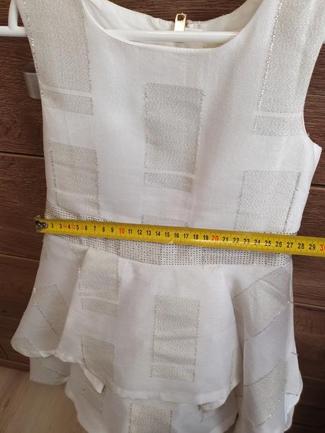 Šaty bielozlaté 116/122, 116