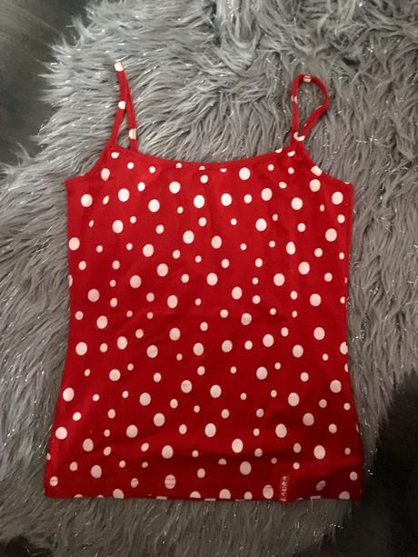 Set - bodkovaný top/tričko a bolero, s