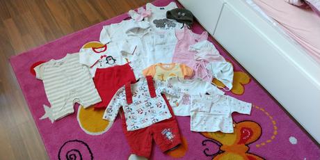 Balík oblečenia dievčatko veľkosť 0-3 mesiace, 50–62