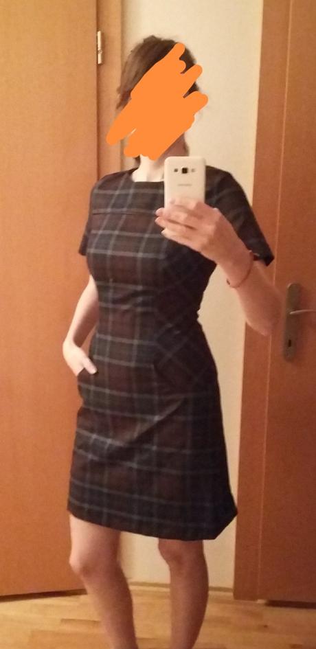 Kárované šaty, orsay,36