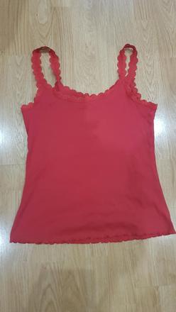 Červený tielkový top v. l, esmara,l
