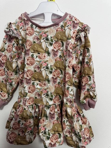 Štýlové šaty pre dievčatko idealne na jar, 104