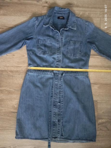 Riflové šaty na zapínanie (už s poštou), xs