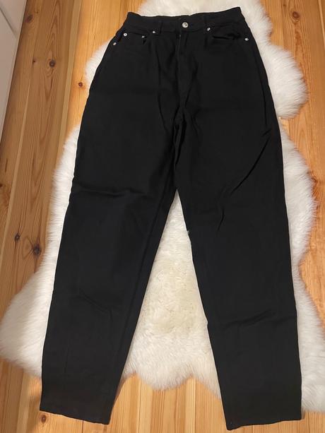 Cierne rifle s vysokym pasom, h&m,38