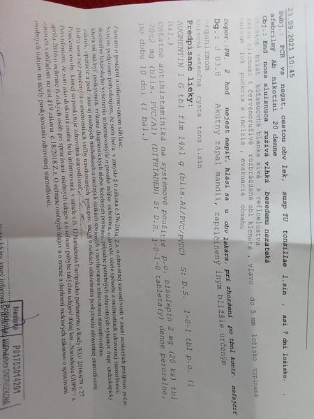 Aké sú moje výsledky z vyšetrenia?