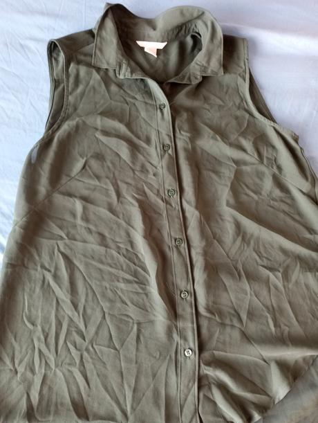 Olivová a bluzka, h&m,44