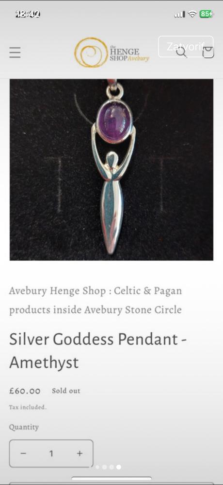 Strieborný prívesok s ametystom,