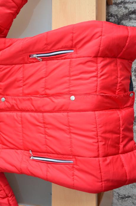 Zimná bunda červená - v. 40, 40