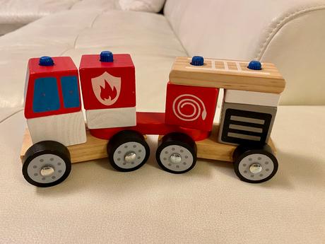 Krásny hasičský drevený vláčik, 