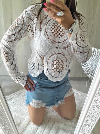 Krajkový-madeirový top-l, l