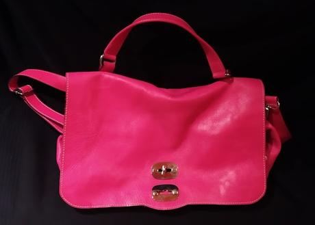 Pink kožená kabela, 