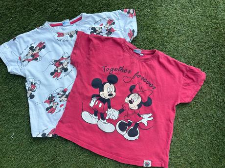 Tričká minnie a mickey 2 kusy, pepco,134