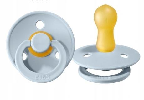 Bibs cumlík z prírodného kaučuku baby blue (l) 1k, bibs