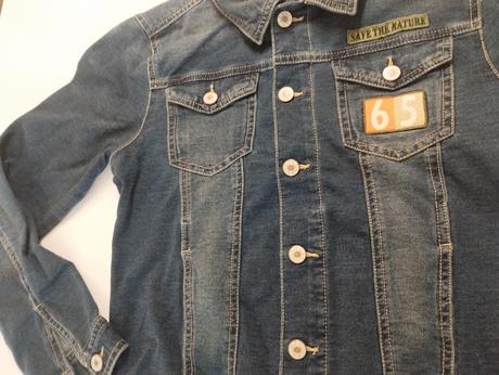 Teplákovo-rifľová bundička, benetton,158