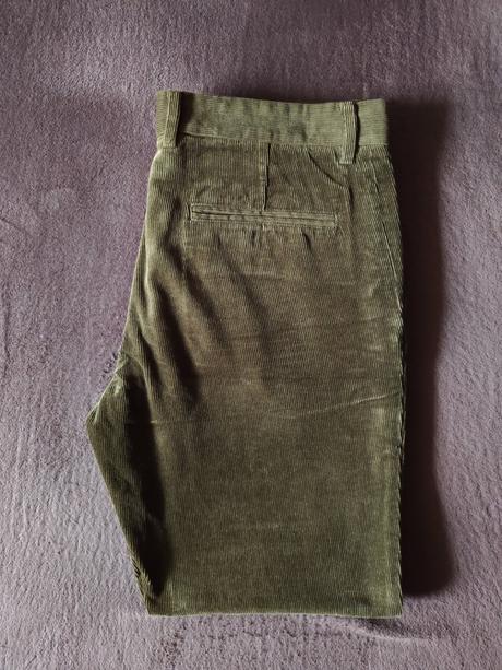 Menčestrové nohavice hm hnedé, h&m,l