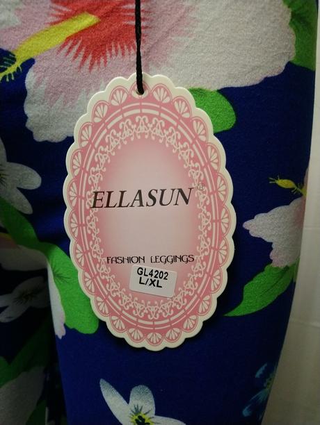 Dámske modré elastické legíny, ellasun, veľ. m/l, l