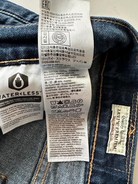 Pánske,kvalitné džínsy levis model 511, levis,32