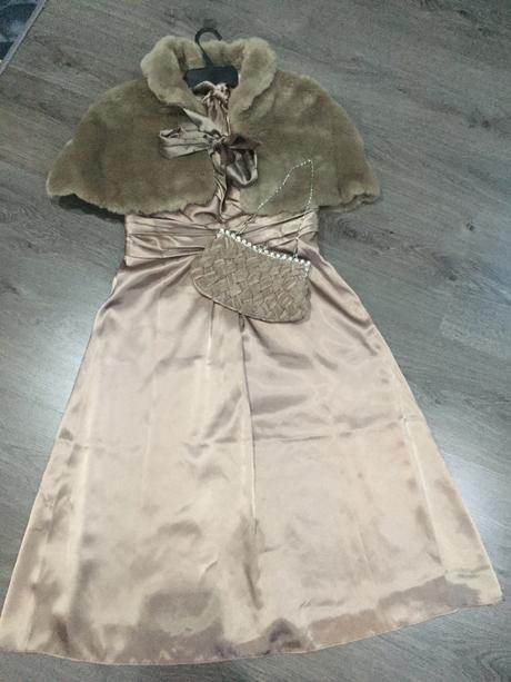 Komplet spol. šaty , kabatik a kabelka 36/38, 36