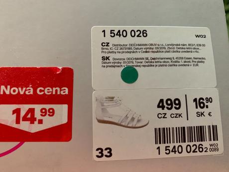 Sandálky, deichmann,33