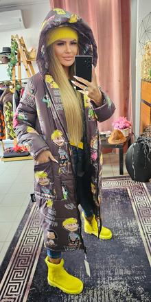 Dámska dlhá zimná bunda zn. miss city,