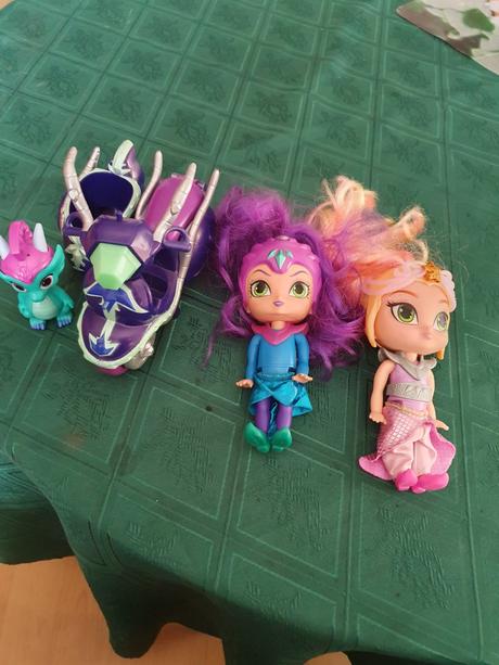 Predám bábiky shimmer end shine+ich motorku, 