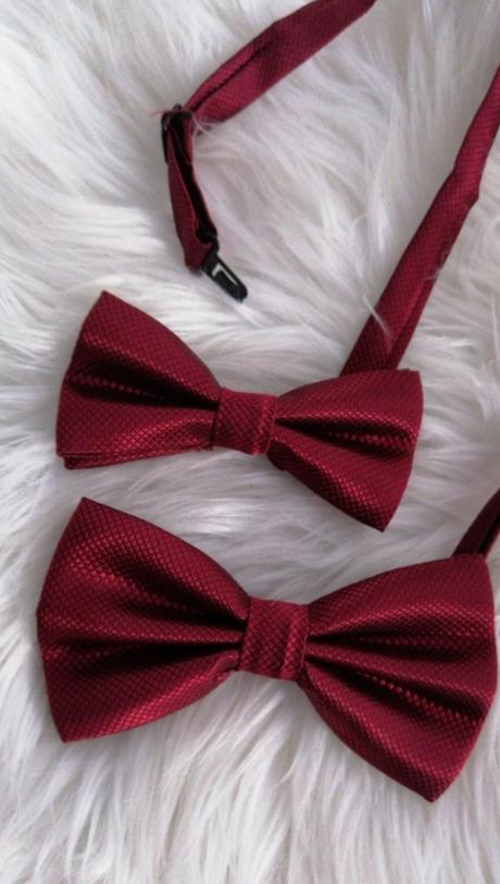 Elegantné saténové motýliky otec-syn-bábo,