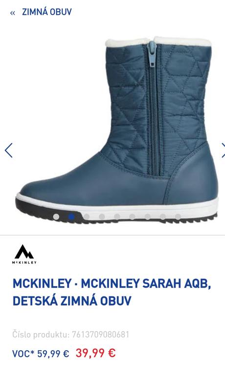 Detské zimné čižmy, mckinley,31