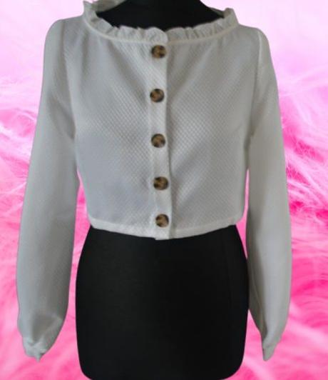 Biele krátke sačko, bolerko veľ.38, 38