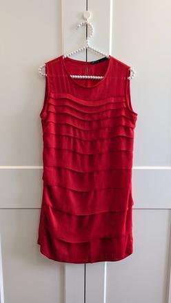 Ľahké červené šaty zara, zara,m