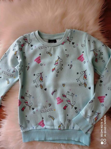 Koníkova unicorn mikina 146/152 super na ihrisko,, takko,146