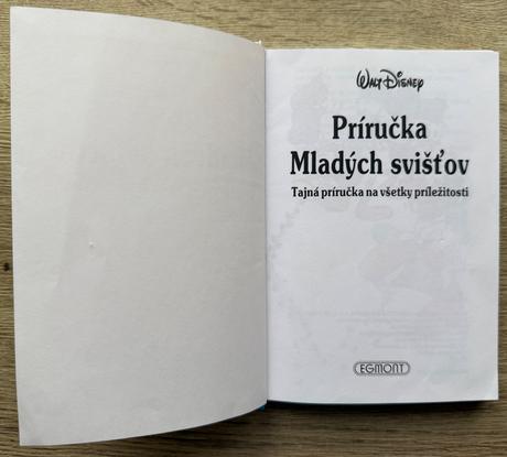 Kniha príručka mladých svišťov walt disney,