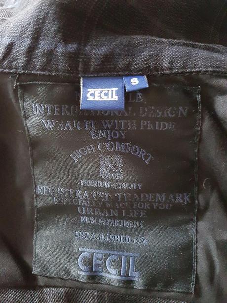 Predĺžená károvaná tunika zn.cecil sko, s